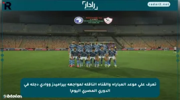تعرف على موعد المباراة والقناة الناقلة لمواجهة بيراميدز ووادي دجلة في الدوري المصري اليوم!